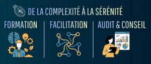 Bannière entreprise DAVIAUD SYSTÉMIE - de la complexité à la sérénité, via des prestations de formation (cerveau, idées, création), facilitation (réseau, connexion), audit & conseil (présentation, data, choix)
